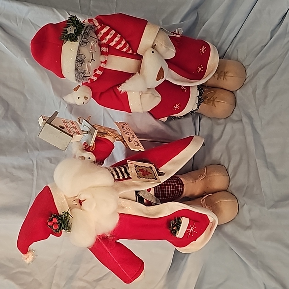 Santa clause and Mrs. Clause